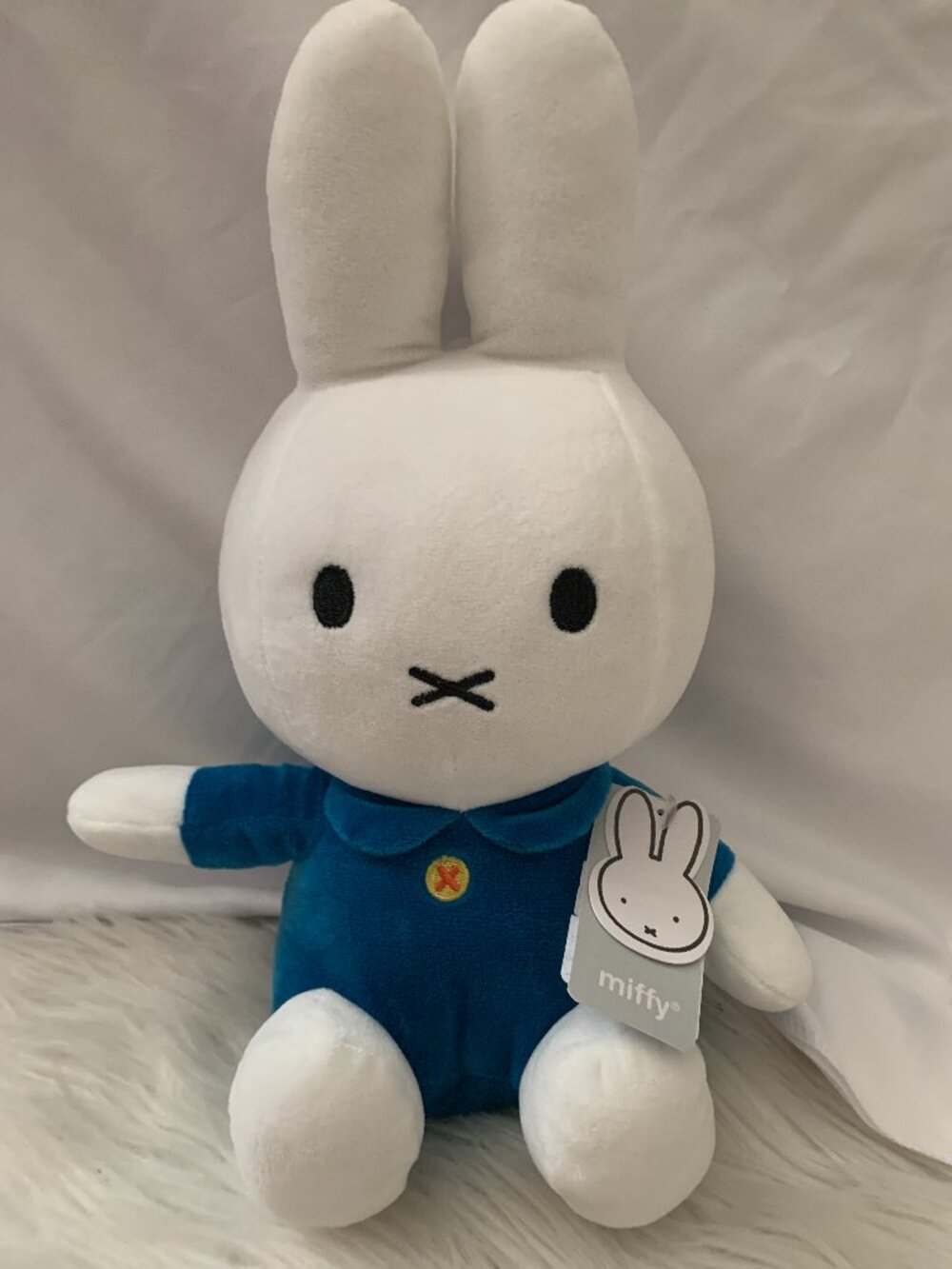 MIFFY Blue Dress Stuffed Plush Toy 12"